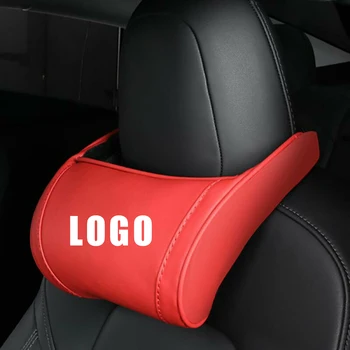 

Microfiber Leather Headrest Elasticity Soft 1pc For Tesla Model 3 Neck Pillow