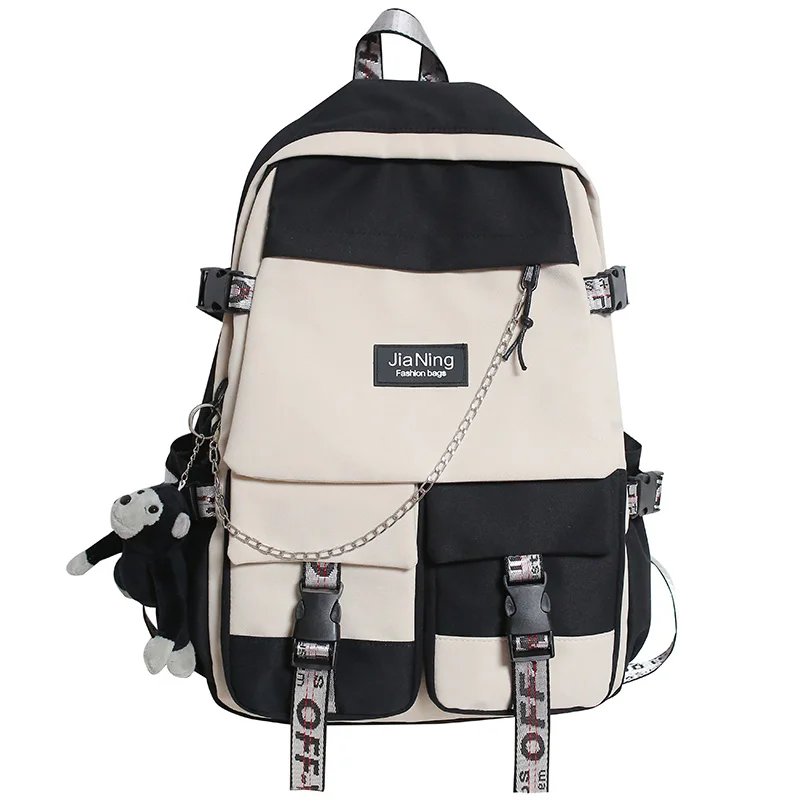 Backpack Male Harajuku Ulzzang High School student Backpack Female large capacity junior high school backpack school bag