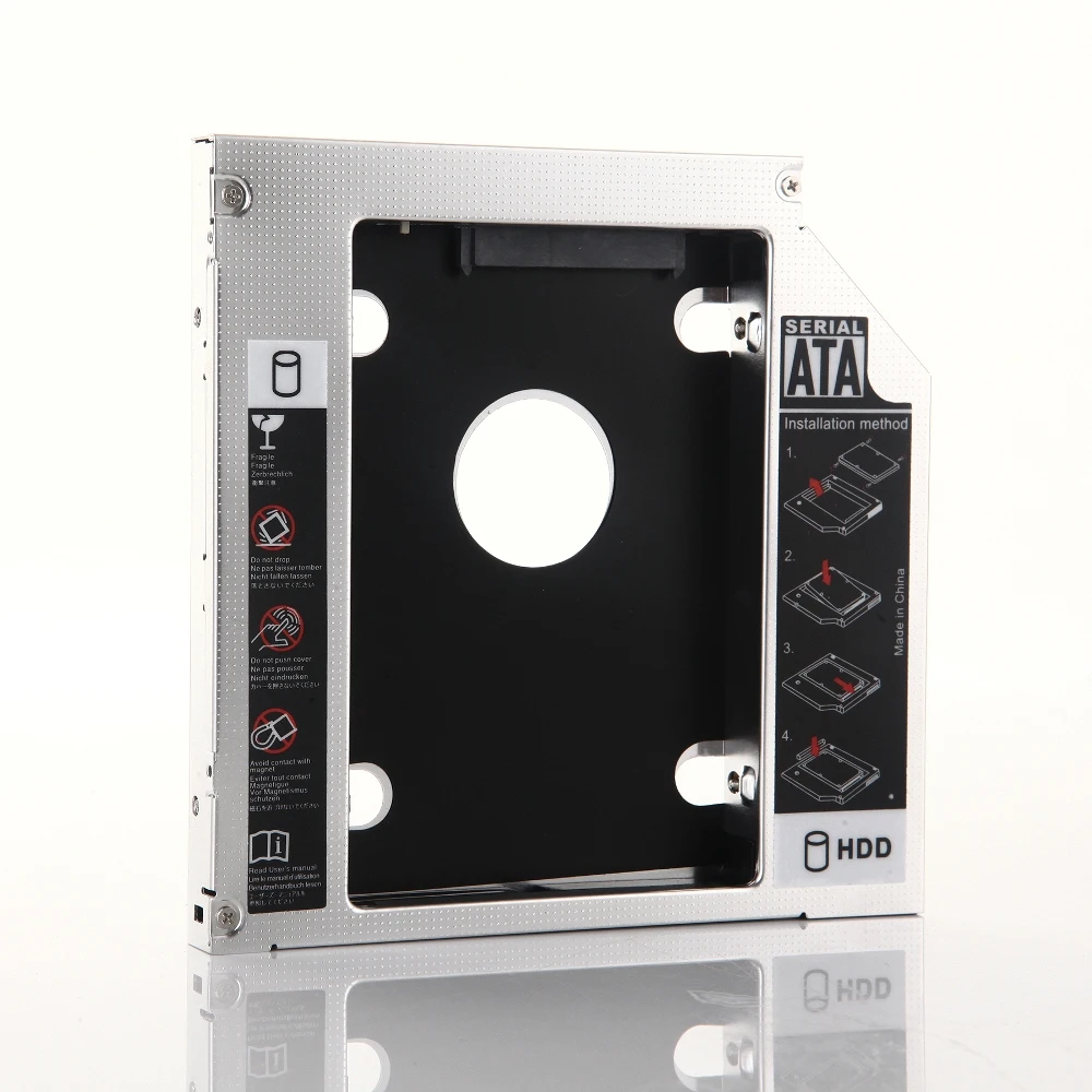 

12.7mm 2nd HDD SSD Hard Drive Optical bay Caddy Frame Adapter for Acer Aspire V3-551G V3-571G V3-772G V3-771G
