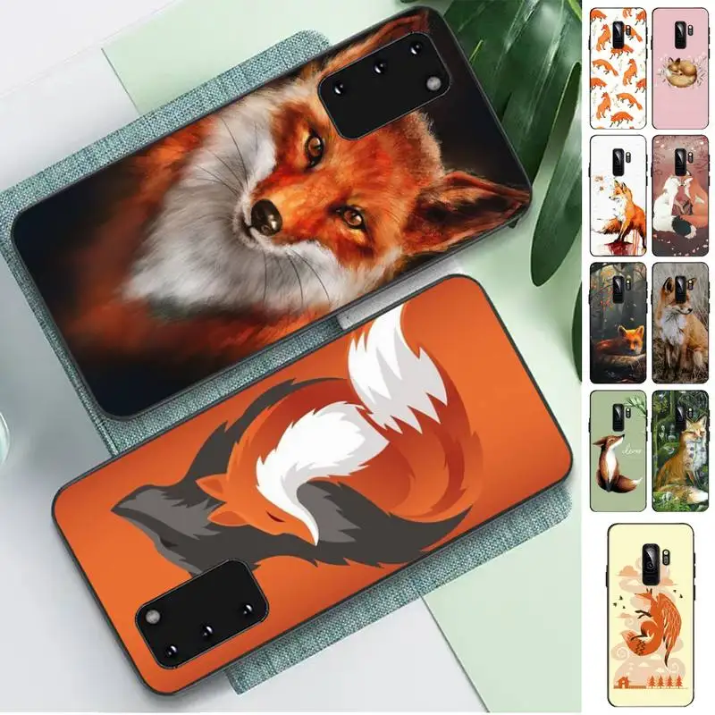 FHNBLJ Аниме Забавный foxs милый чехол для телефона Samsung S 4 6 7 5 8 9 10 20 plus lite edge S10 5G |