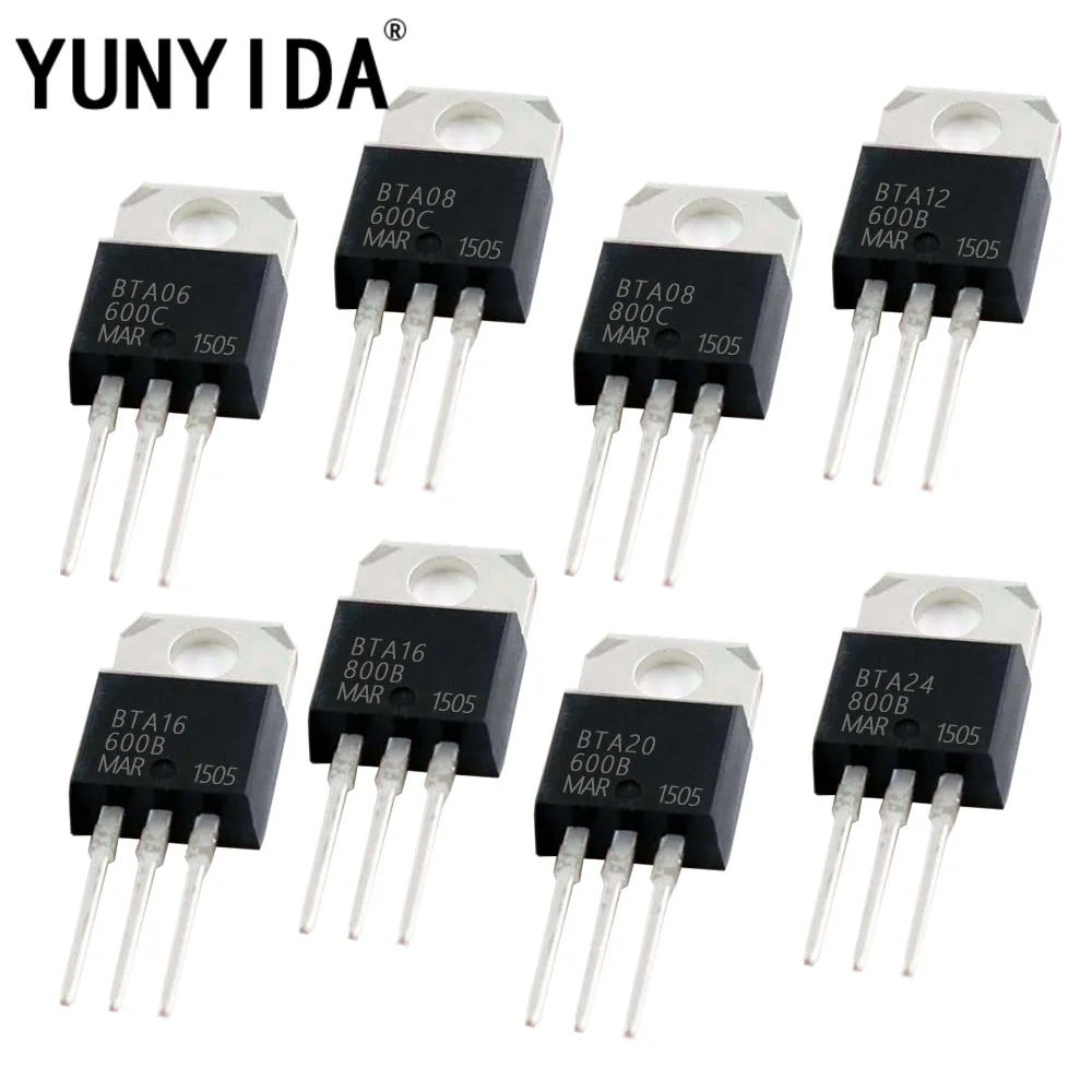 10PCS TO-220 BTA06-600C BTA08-600C BTA08-800C BTA12-600B BTA16-600B ...