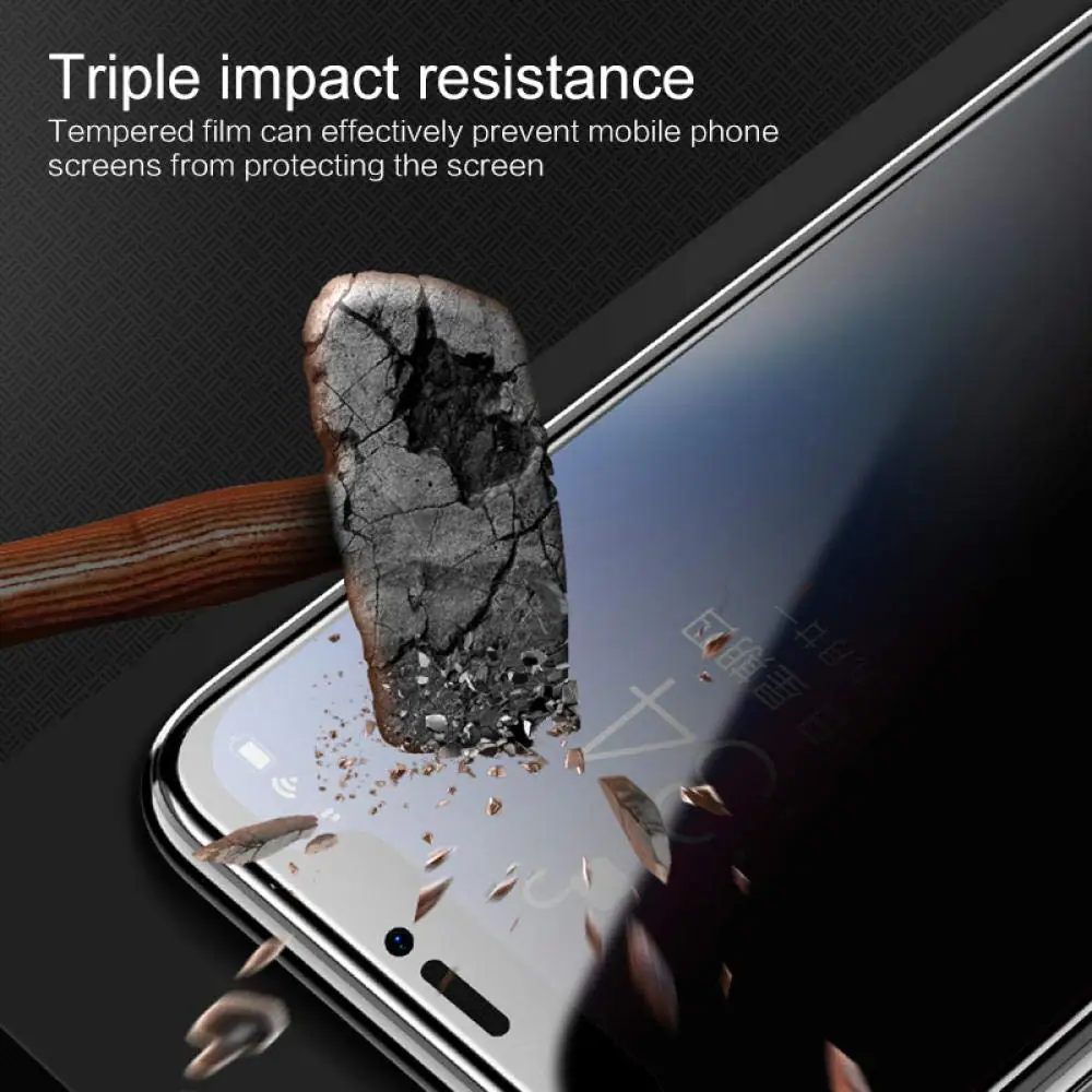 1-3Pcs Best Full Privacy Tempered Glass for IPhone12 6s 7 8 X XS Max XR on IPhone 11 Pro Anti Spy Screen Protector 12 13 Pro Max