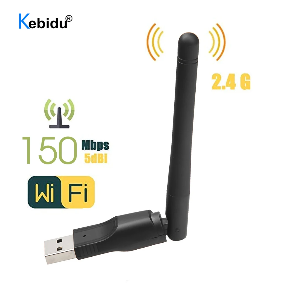 Kebidu мини беспроводной USB WiFi адаптер Сетевая LAN Карта MT7601 150 Мбит/с 802.11n/g/b для