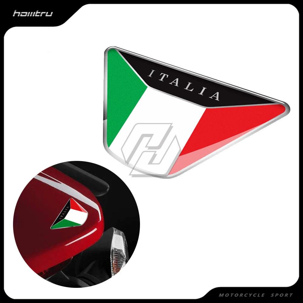 3D наклейка на мотоцикл из смолы итальянский флаг Чехол Для ducati triumph piaggio vespa MP3 ZIP PK