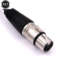 3Pin XLR FEMALE Jack To Dual 2 MALE Plug Y SPLITTER кабель адаптер 1 фут ножной шнур