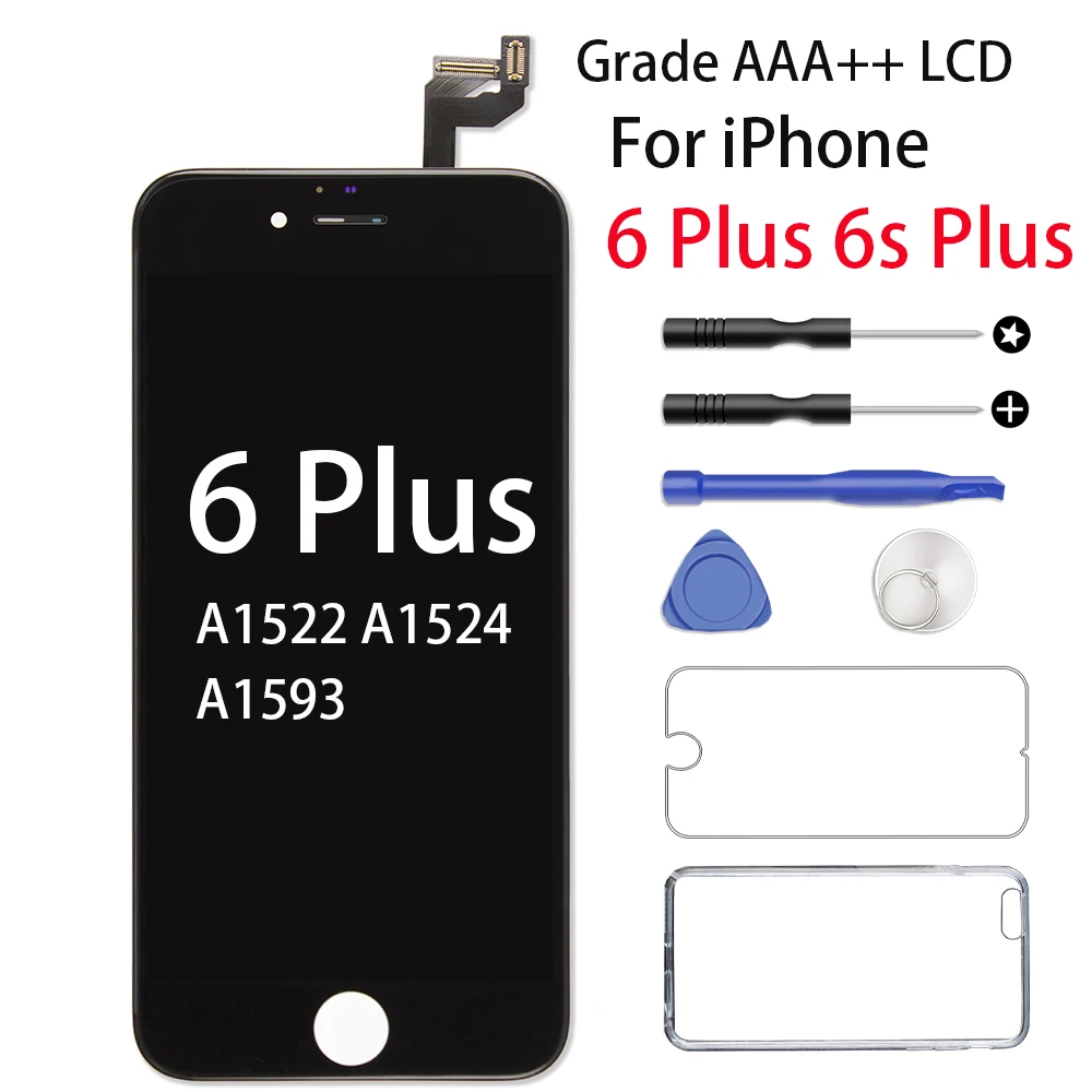 Класс AAA + Замена экрана для iPhone 6 Plus 6s LCD 3D сенсорный дигитайзер сборка без битых