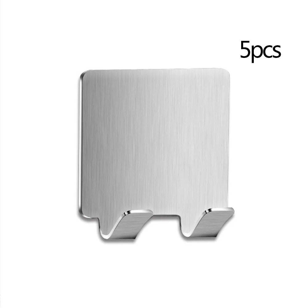 5 шт. самоклеящиеся крючки из нержавеющей стали повышенной клейкости Наклейка на