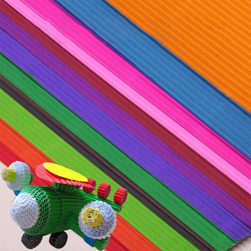 Children's Hand-made Origami Paper Diy Corrugated Paper 50*70cm Artistic Hand Folding Craft Paper Christmas 2mm