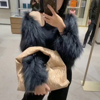 

Croissant 2020 New Leather Niche Underarm Bag Soft Leather Portable Cloud Bag Luxury Handbags Women Bags Designer