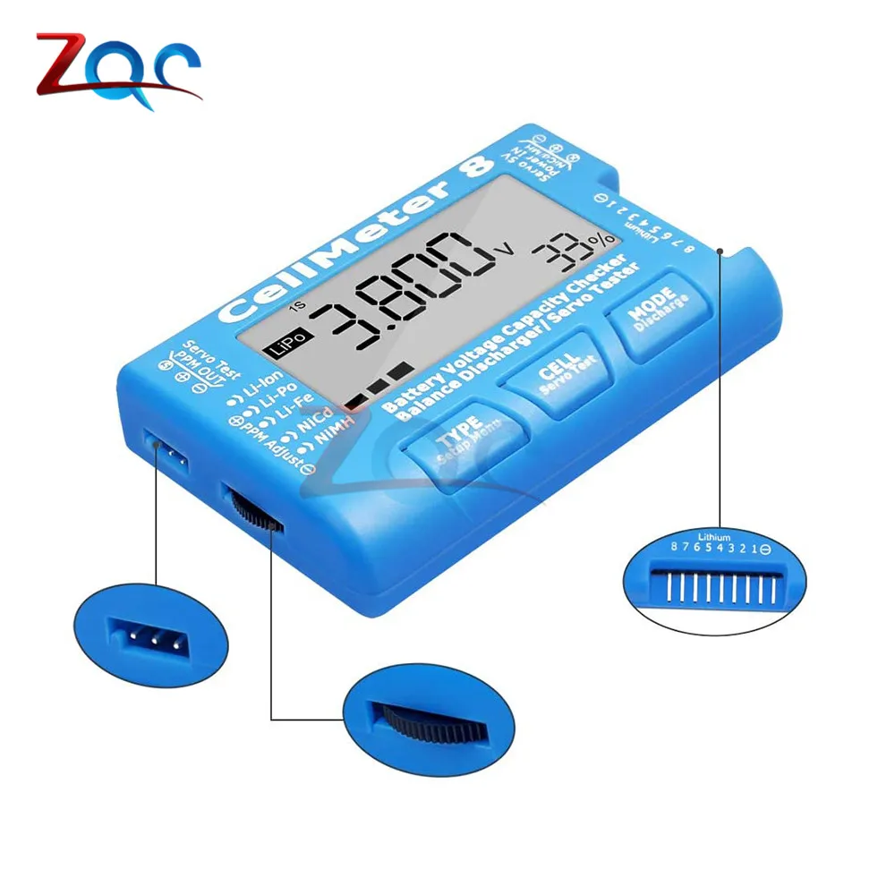 8 in 1 RC  8  ͸ 뷮 ׽Ʈ ,    ׽, LiPo  Ƭ ̿ NiMH Nicd ͸