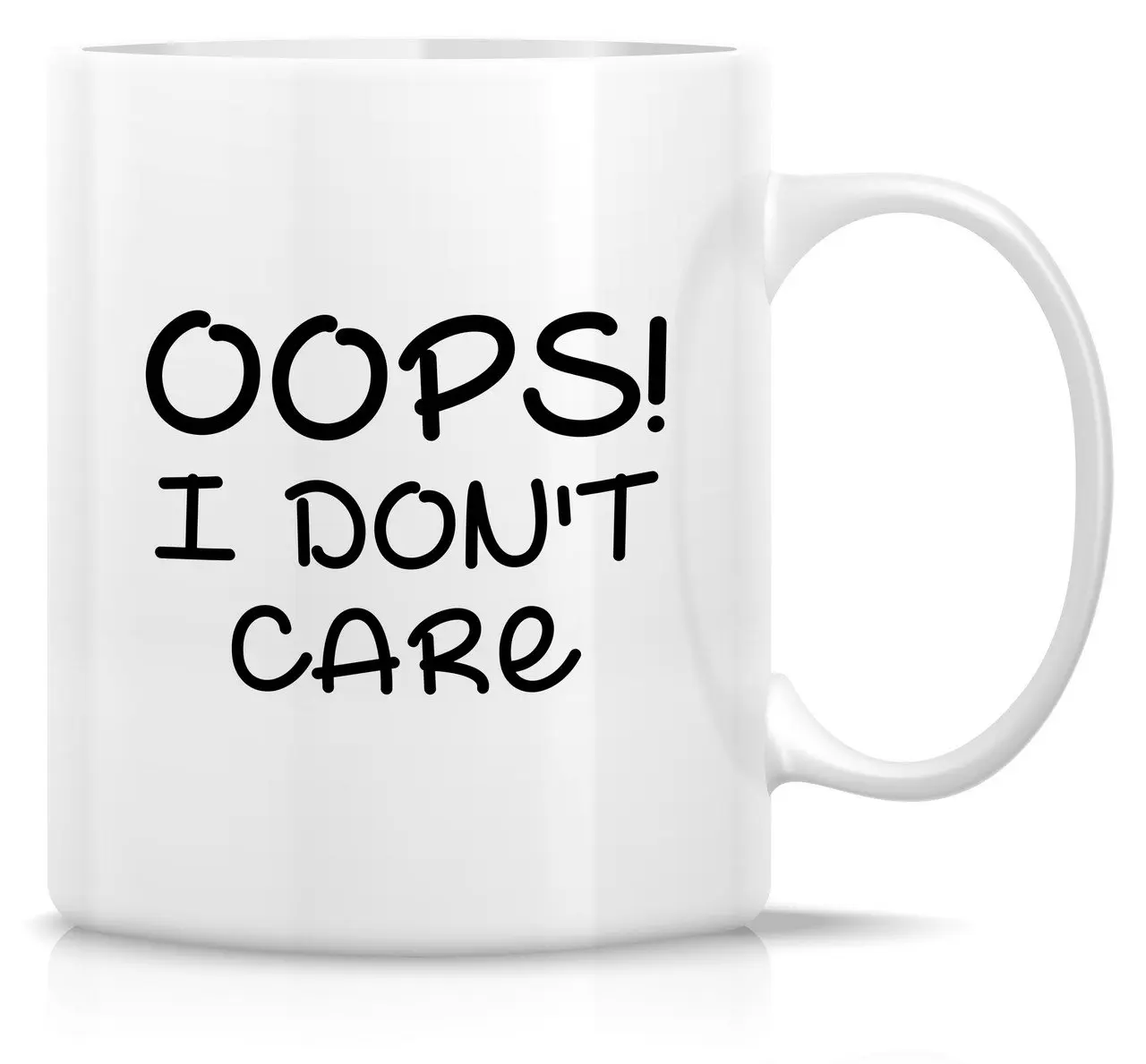 Милые кружки с рисунками кошек Oops I Don't Care кружка 11 унций, керамическая кружка для кофе кружка уникальный подарок для любителей кошек