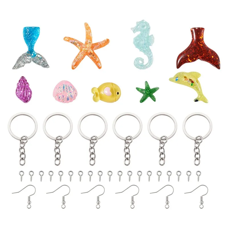 Ocean Theme Shapes Copper Blanks Mixed Set
