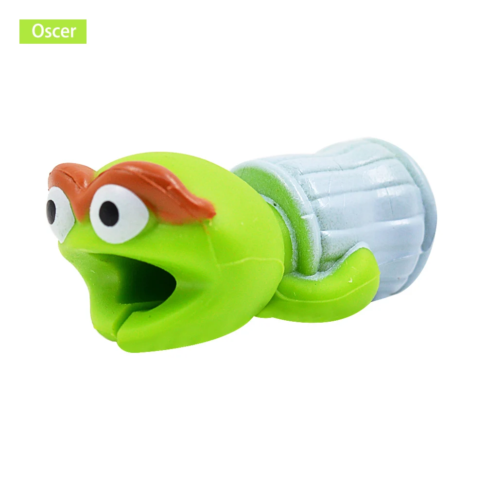 Cute Animal Cable Bite Protector For Iphone Stitch Dog Hulk Anime Cartoon Funny Cable Biter Phone Holder Buddies Accessories - Цвет: Oscer