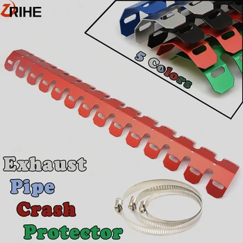 

DirtBike Exhaust Muffler Pipe Leg Protector Moto Heat Shield For Kawasaki Yamaha Suzuki Honda Ducati Triumph Victory Aprilia BMW