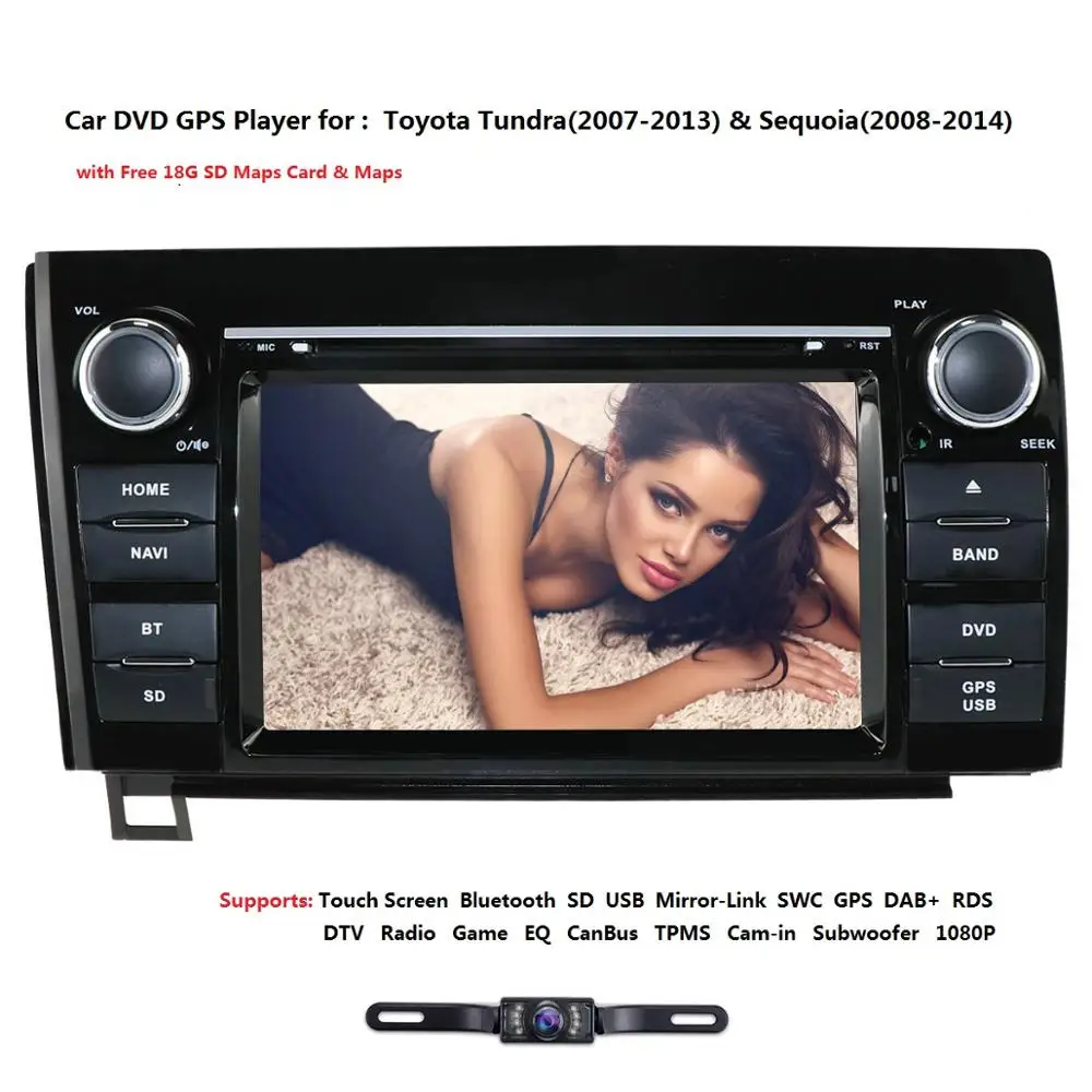 Discount 2 DIN Car DVD Player For Toyota Tundra Autoradio Navigation SWC GPS DAB+ Touch Screen Bluetooth SD USB Mirror-Link SWC 0 Discount 2 DIN Car DVD Player For Toyota Tundra Autoradio Navigation SWC GPS DAB+ Touch Screen Bluetooth SD USB Mirror-Link SWC 0