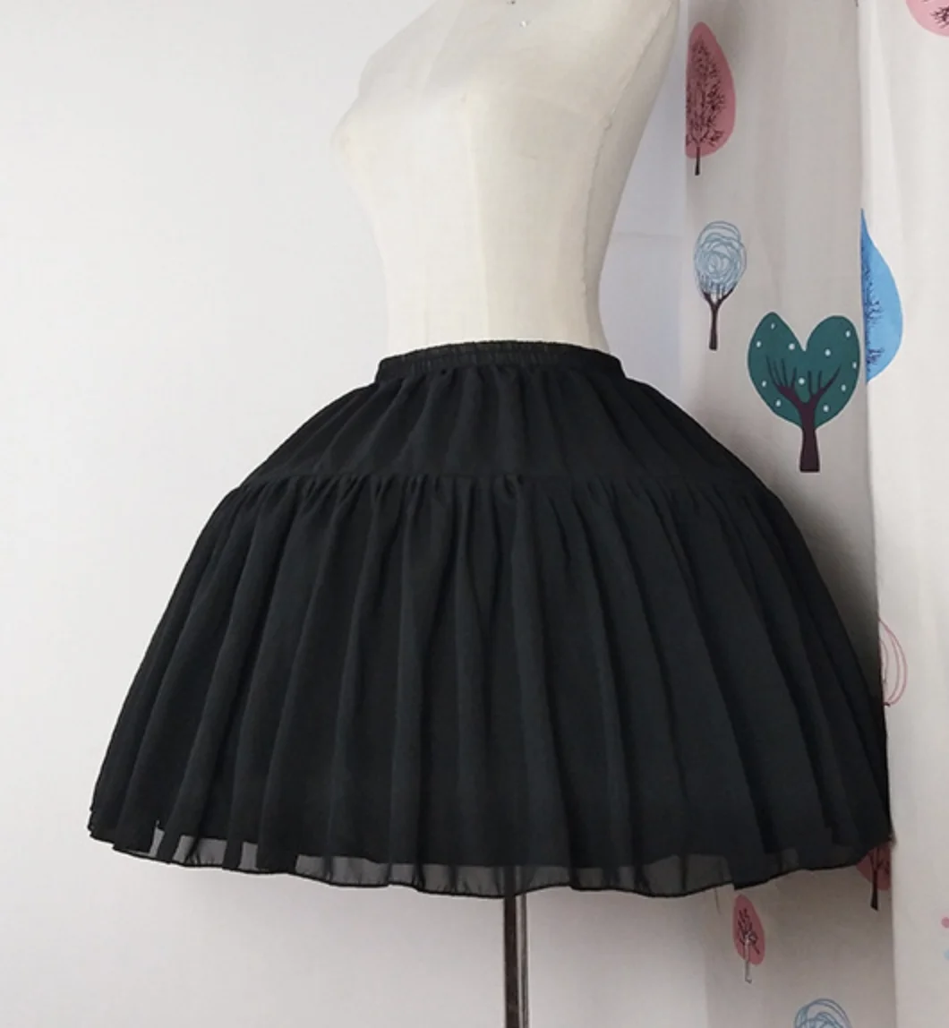 Black NO.1 E JUE SHUNG бальное платье Нижняя юбка Короткое платье косплей Нижняя юбка Кости ЛОЛИТА Нижняя юбка балетная рокабилли кринолин - Цвет: Black NO.1