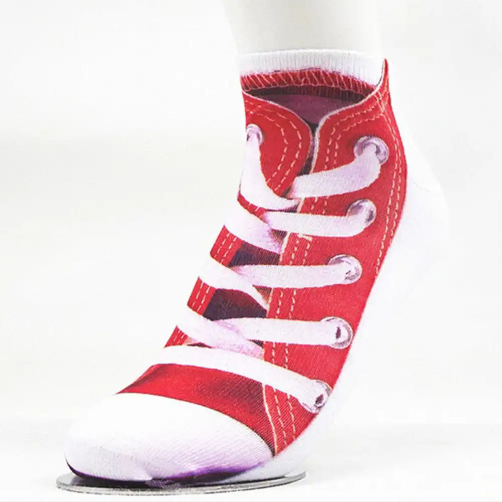 women personality fashion 3d printed shoelaces shoe pattern