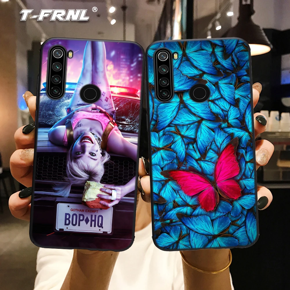 Чехол для Redmi note 8T новый стиль чехол Xiaomi мягкий из ТПУ Mi 9t с изображением бабочки