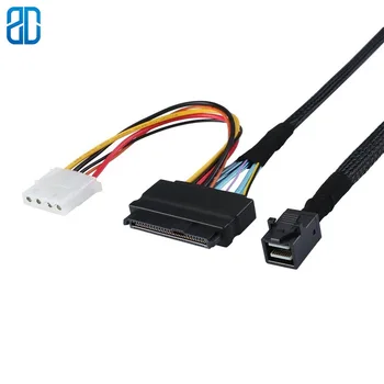 

Mini SAS HD Cable Internal Mini SAS SFF 8643 to U.2 SFF 8639 Cable with 4 Pin SATA Power Connector for Workstations
