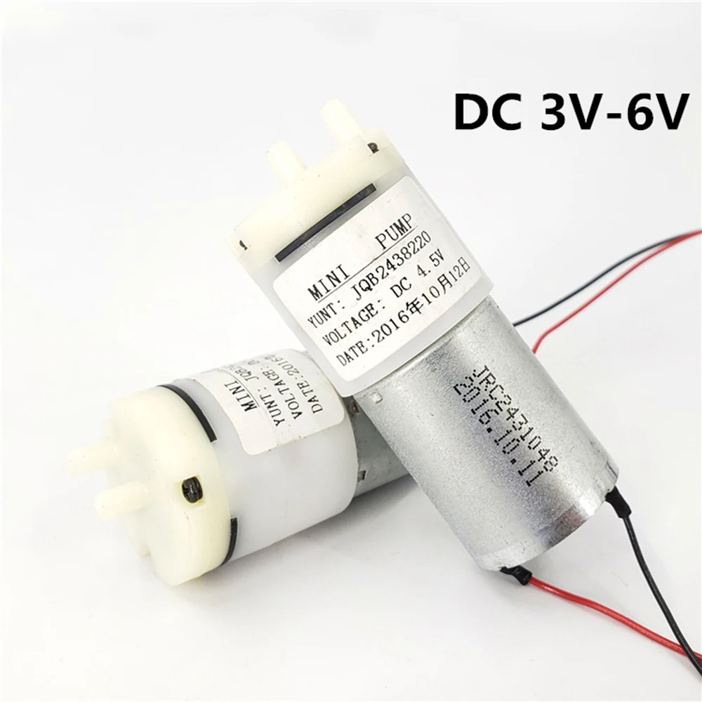 Mini 370 silent small air pump DC 2V-6V 3V 4.5V micro USB cable oxygen volume electric fish tank aquarium | Обустройство дома