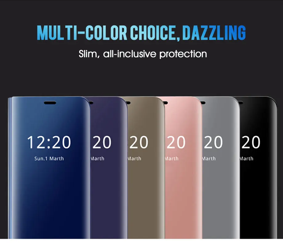 Умный зеркальный флип-чехол для samsung Galaxy A70, чехол, ударопрочный защитный чехол для мобильного телефона Sam A70 Galaxy ya70