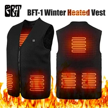 Моющийся USB нагревательный жилет 5 нагревательных панелей 3 температуры Регулируемый Электрический тепловой одежды жилет с подогревом куртка на открытом воздухе