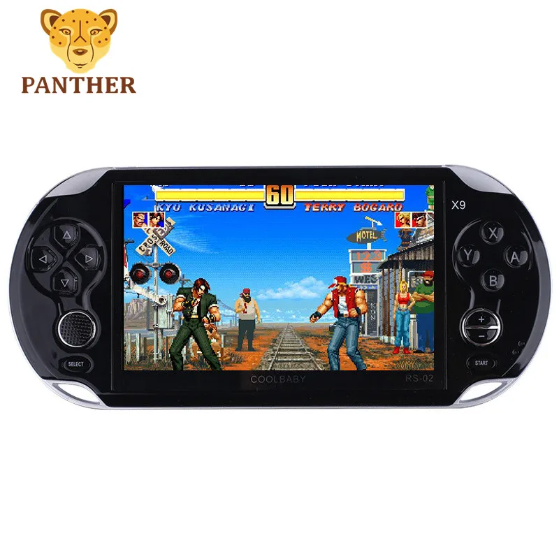 

Nostalgic NES Handheld Game Console CoolBaby X9 Video Game Player 5.1inch large screen built-in 3000games