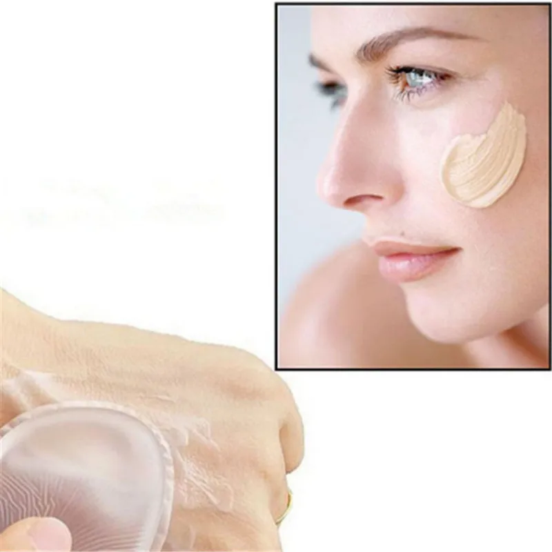 1 шт силиконовый спонж для макияжа лица, круглая силиконовая воздушная подушка, пудра, спонж для макияжа, спонж для влажной и сухой косметики