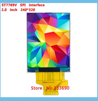 

IPS 2.0 inch 12PIN HD TFT LCD Welding full view Screen ST7789V Drive IC 240(RGB)*320 MCU 51 STM32 Interface