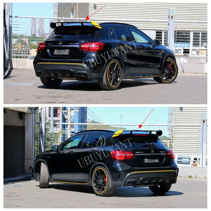 

UBUYUWANT ABS Material Rear Roof Wing Spoiler For Mercedes-Benz GLA Class X156 GLA45 AMG GLA200 GLA220 GLA250 GLA260 2014-2017