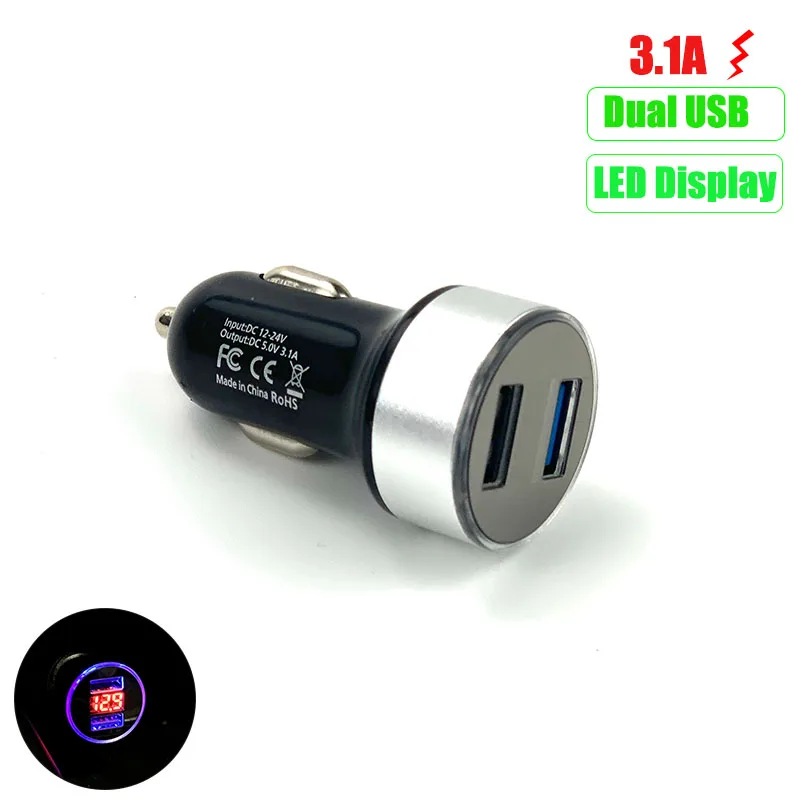 3.1A Dual USB Car Charger LED Display For Acura RLX CL EL CSX ILX MDX NSX RDX RL SLX TLX TSX Vigor ZDX SUV-X | Автомобили и