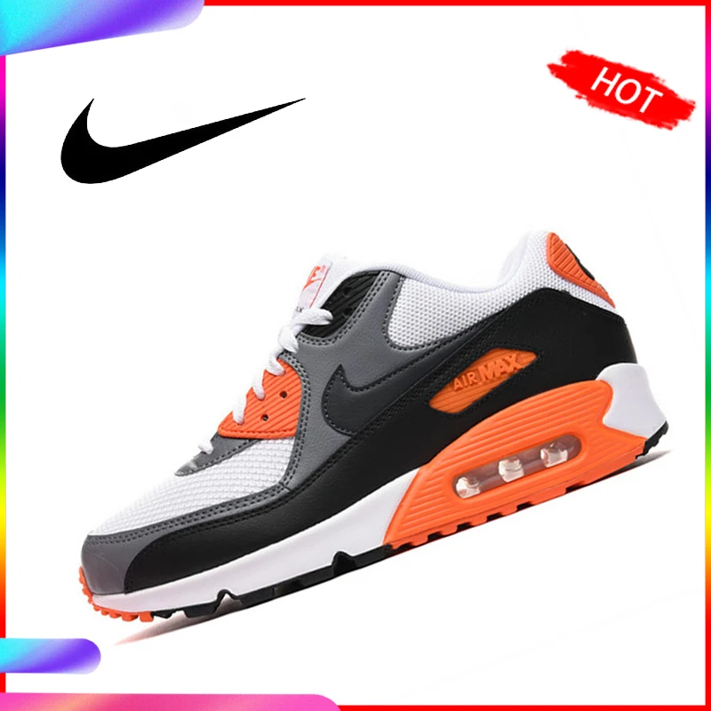 Скидка Оригинальные подлинные мужские кроссовки для бега NIKE AIR MAX 90, классическая спортивная обувь, удобная дышащая обувь, 537384 128