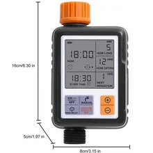 

2022NEW Automatic Programmable Digital Water Timer 3" Large Screen IP65 Waterproof For Garden Lawn Watering System Irrigation