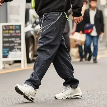 

B.X popular logo oversize men's wear baggy turnip jeans
