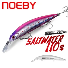 NOEBY – Leurre méné rigide coulant NBL9448, appât artificiel idéal pour la pêche à la ligne, Wobbler, 110mm, 36g 