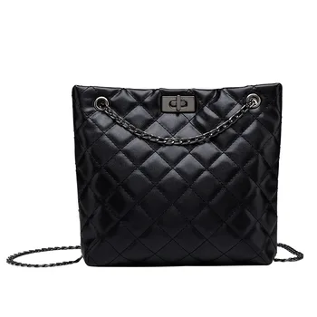 

2020 New Classic Diamond Bucket Bag Shoulder Bag Lock Chain Women Bag Shopping Bag Slung Bag Tote Bag Crossbody Bag Pu Leather
