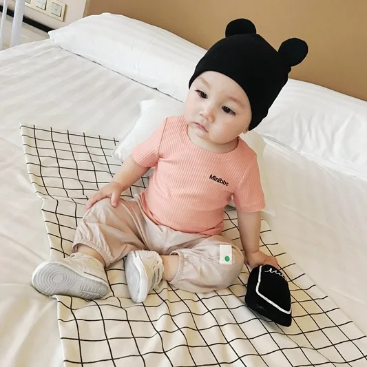 Mini Babe City/Новинка года; Летние противомоскитные штаны с гусеничной уткой; Брендовая детская одежда в Корейском стиле