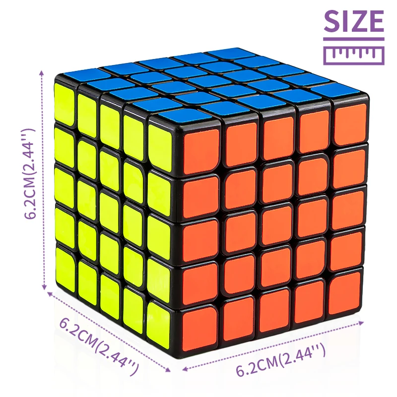 5x5x5 волшебный кубик головоломка твист плавно развивающие игрушки черная