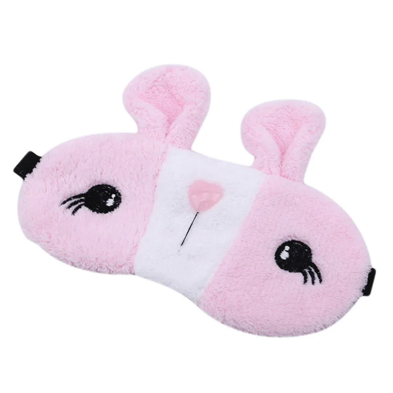 Spring Summer Fashion Cute Cartoon Cat Sleep Eye Mask Padded Shade Cover Travel Relax Aid