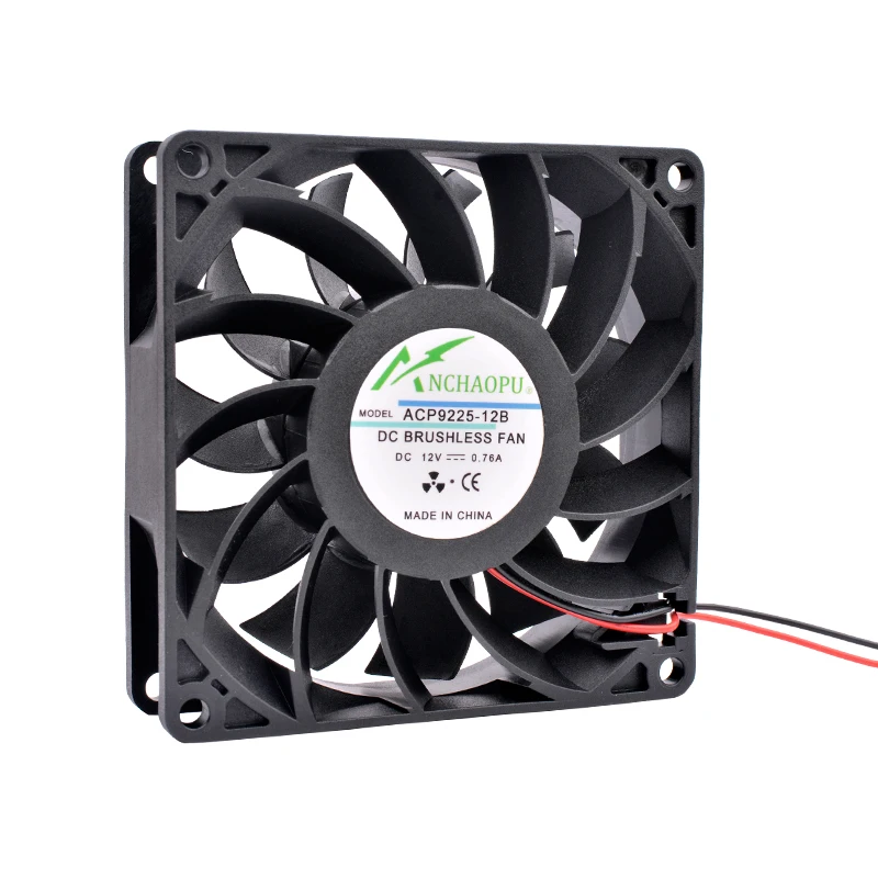 Grande Ventilador de Refrigeração do Volume de ar para o Chassi Inversor do Poder Acp922512b24b 9cm 92 mm 92x92x25 mm 2pin Dc12v 24v - Imagem 5