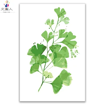 

plant flower Nordic simple painting pictures by numbers with kits on canvas draw coloring by numbers for room wall Modern decor