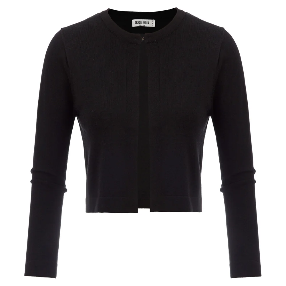 

Jacket Cardigan Women Tops Cropped Knitted Warm Blouse Coat Open front Hook Casual Sweater