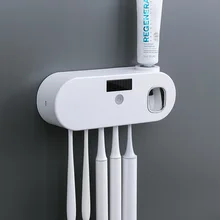 New Toothbrush UV Sterilizer Toothpaste Squeezer 2 in 1 UV Light Anti-bacteria Toothbrush Bacteria Killing Sanitizing Machine