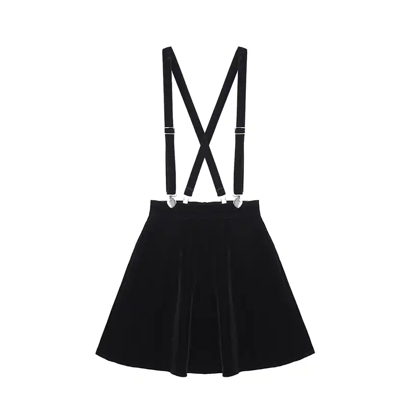 Women'S Skirt Harajuku Velvet Punk Love 