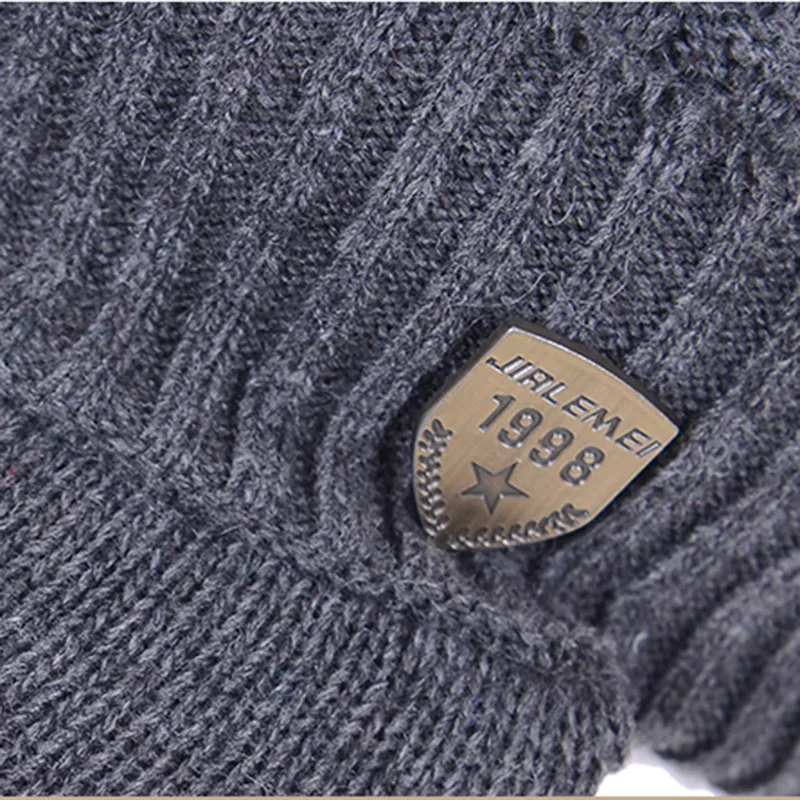 Зимняя шапка, шарф Skullies Beanies для мужчин, вязаная шапка, женская маска, толстая Балаклава, ушанка, шерстяной берет, мужская шапка