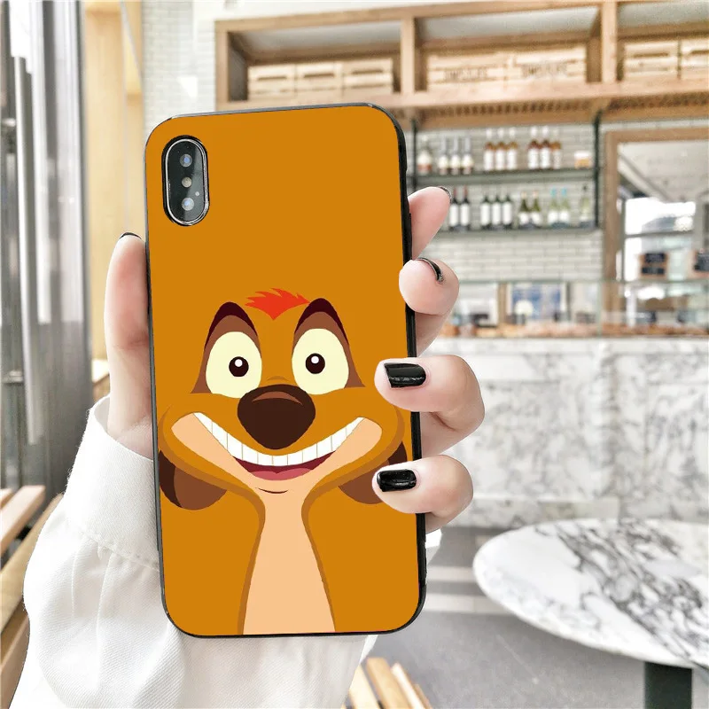 Король Лев simba Pumba Hakuna Matata Мягкий силиконовый чехол для телефона для iPhone 11 11Pro 5 5S SE 6 6S 6 7 8Plus Max XS XR X 10