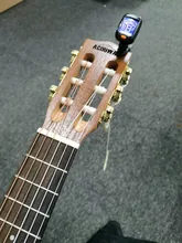 Acouway guitarra ukelele sintonizador violín bajo electrónico diapasón afinador con Clip-En Afinador Cromático 360 grados giran con 5 de modelo
