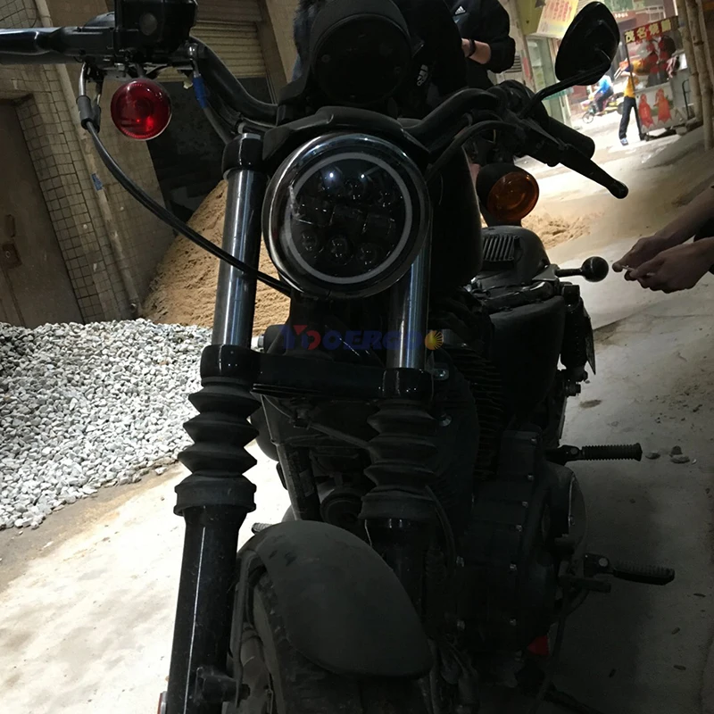 5-3/" 5,75 дюймов moto rcycle moto светодиодный проектор полная галогеновая фара для 5,75 moto rcycle фара Sportster