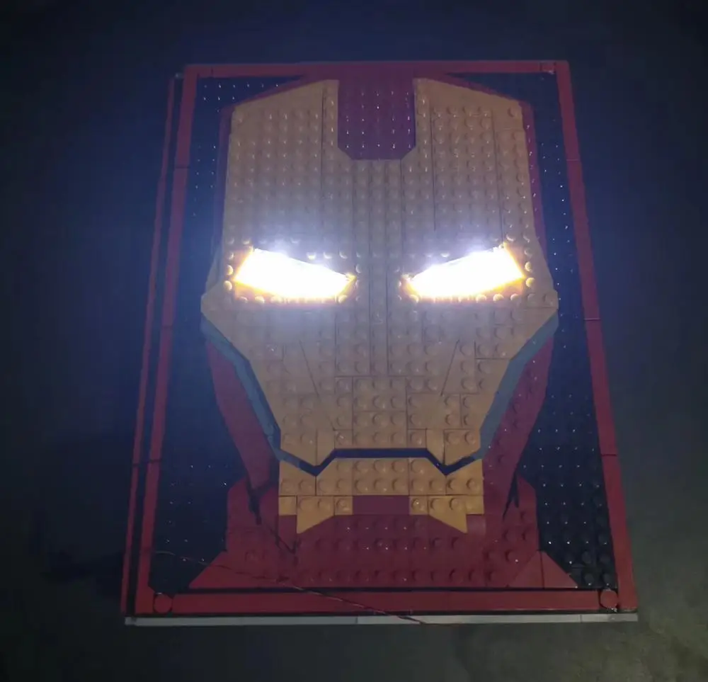 

2019 New Creative Legoinglys Marvel Iron Man Building Block Iron Man Armor Underground Laboratory Creative Building Block SY1361