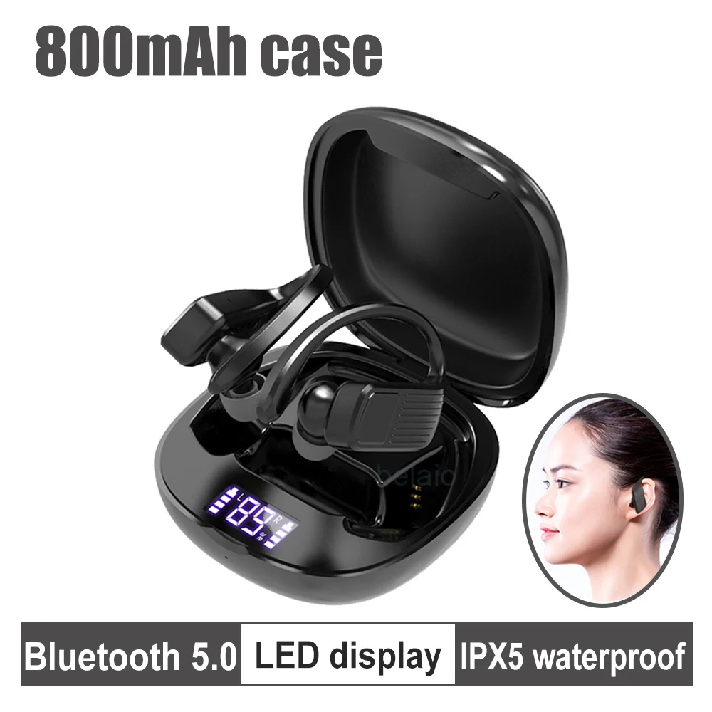 T11 Беспроводной Bluetooth наушники вкладыши TWS с спортивные Водонепроницаемый 8D